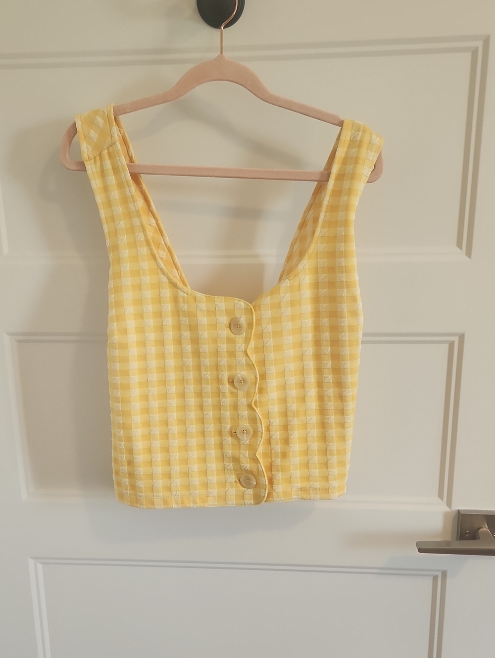 Anthropologie Gingham Top
